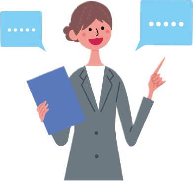 【イメージ】コンシェルジュと打ち合わせ